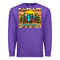 Purple happy camper Premium Sweatshirt - JahusDesignShop