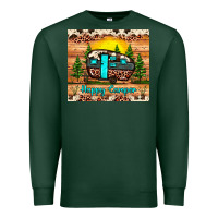 Sports Green happy camper Premium Sweatshirt - JahusDesignShop