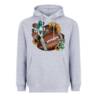 Heather Grey football cactus sunflower Heavyweight Hoodie - JahusDesignShop