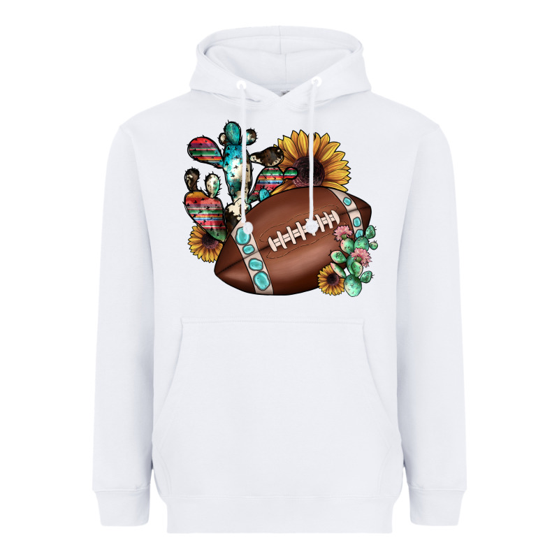 Football Cactus Sunflower Heavyweight Hoodie by JahusDesignShop | Teevron