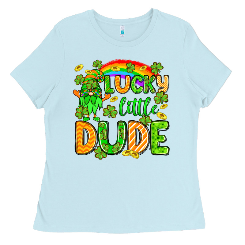 St. Patrick's Lucky Little Dude Ladies Tee by OliviaCreatesArt | Teevron