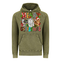 Vintage Olive Merry christmas cats Vintage Hoodie - FaDigitalArtStudio