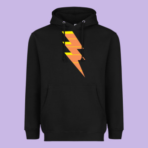 Lightning Bolt Heavyweight Hoodie Designed By Baomotion
