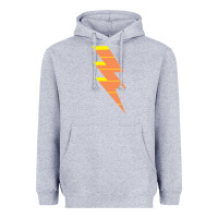 Heather Grey LIGHTNING BOLT Heavyweight Hoodie - baoMotion