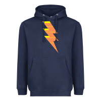 Navy LIGHTNING BOLT Heavyweight Hoodie - baoMotion