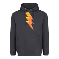 Smoke LIGHTNING BOLT Heavyweight Hoodie - baoMotion