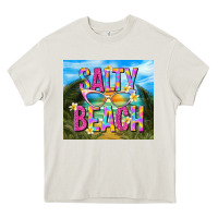 Cream salty beach Heavy Core Tee - TumblerDesignByShophia