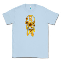 Dusty Blue childhood cancer awareness dreamcatcher Classic Tee - Jasminsmagicworld