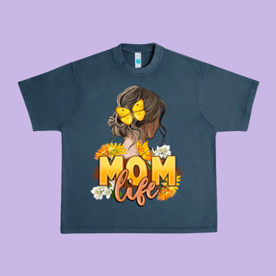 Mom Life Mother's Day Urban Heavy Tee Designed By Fadigitalartstudio