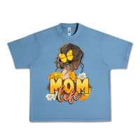 Pebble Blue Mom life Mother's Day Urban Heavy Tee - FaDigitalArtStudio