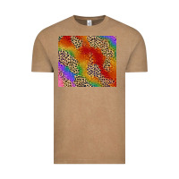 Vintage Coffee Pride rainbow leopard design Vintage Tee - FaDigitalArtStudio
