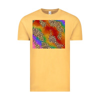 Vintage Mustard Pride rainbow leopard design Vintage Tee - FaDigitalArtStudio