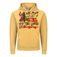Vintage Mustard Just A Girl Who Loves Christmas Vintage Hoodie - FaDigitalArtStudio