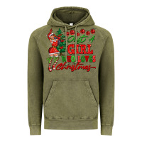Vintage Olive Just A Girl Who Loves Christmas Vintage Hoodie - FaDigitalArtStudio