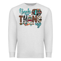 Oatmeal Heather back that thang up Premium Sweatshirt - JahusDesignShop