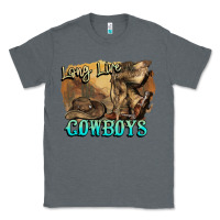 Charcoal Heather Long live Cowboys boots hat Classic Tee - HowdyJamesFarm