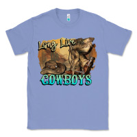 Colony Blue Long live Cowboys boots hat Classic Tee - HowdyJamesFarm