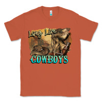 Copper Long live Cowboys boots hat Classic Tee - HowdyJamesFarm