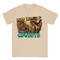 Mushroom Long live Cowboys boots hat Classic Tee - HowdyJamesFarm