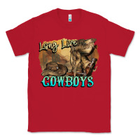 Red Long live Cowboys boots hat Classic Tee - HowdyJamesFarm