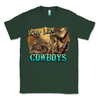Sports Green Long live Cowboys boots hat Classic Tee - HowdyJamesFarm