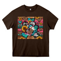 Chocolate Brown nurse hearts Heavy Core Tee - Jasminsmagicworld