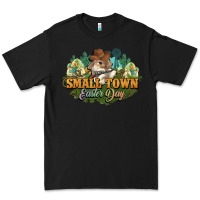 Black Small town Easter Day Premium Tee - HowdyJamesFarm