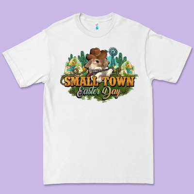 Small Town Easter Day Premium Tee Designed By Howdyjamesfarm