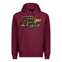 Burgundy Mining Truck Premium Hoodie - LillyAllenDesigns