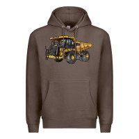 Coffee Mining Truck Premium Hoodie - LillyAllenDesigns