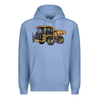 Colony Blue Mining Truck Premium Hoodie - LillyAllenDesigns