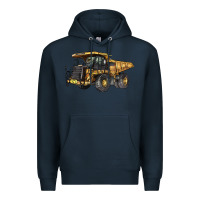 Navy Mining Truck Premium Hoodie - LillyAllenDesigns