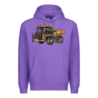 Purple Mining Truck Premium Hoodie - LillyAllenDesigns