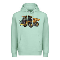 Seafoam Mining Truck Premium Hoodie - LillyAllenDesigns