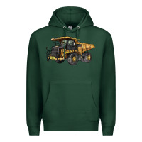 Sports Green Mining Truck Premium Hoodie - LillyAllenDesigns
