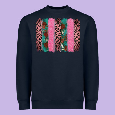 Valentine's Leopard Brushstroke Heavyweight Sweatshirt Designed By Adodesignshop