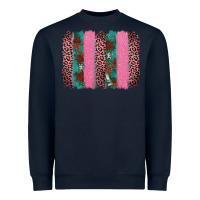 Navy valentine's leopard brushstroke Heavyweight Sweatshirt - AdoDesignShop