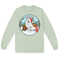 Matcha Christmas samoyed dog Long Sleeve Tee - FaDigitalArtStudio