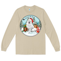 Mushroom Christmas samoyed dog Long Sleeve Tee - FaDigitalArtStudio