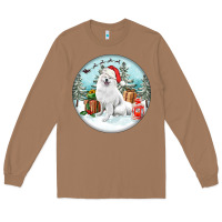 Toasted Coconut Christmas samoyed dog Long Sleeve Tee - FaDigitalArtStudio