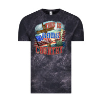 Cloud Black This is gods country Vintage Tee - FaDigitalArtStudio