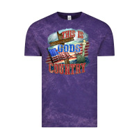 Cloud Purple This is gods country Vintage Tee - FaDigitalArtStudio