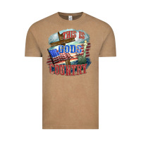 Vintage Coffee This is gods country Vintage Tee - FaDigitalArtStudio