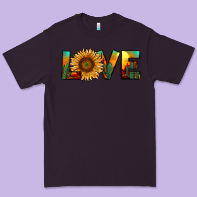Desert Sunflower Love Premium Tee Designed By Ranaportraitstore
