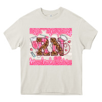 Cream nurse rn Heavy Core Tee - TumblerDesignByShophia