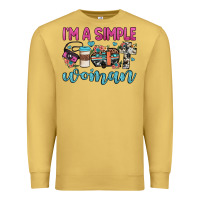 Antique Gold i'm a simple woman Premium Sweatshirt - JahusDesignShop