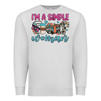 Dove Grey i'm a simple woman Premium Sweatshirt - JahusDesignShop