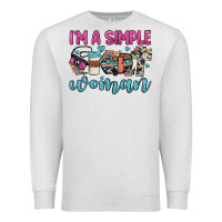 Oatmeal Heather i'm a simple woman Premium Sweatshirt - JahusDesignShop