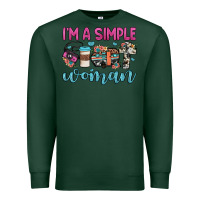 Sports Green i'm a simple woman Premium Sweatshirt - JahusDesignShop