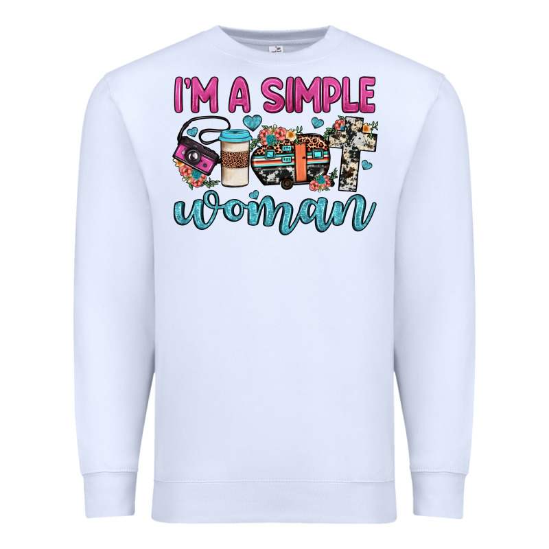 I'm A Simple Woman Premium Sweatshirt by JahusDesignShop | Teevron